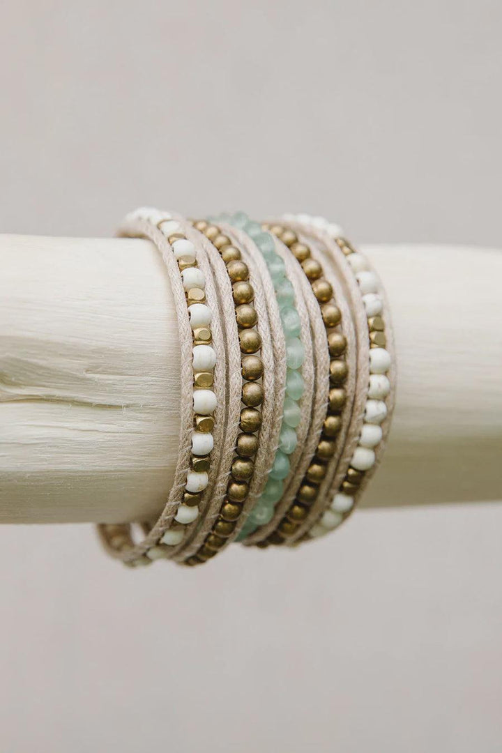 Seafoam - Wrap Bracelet - Sunshine and Grace Gifts