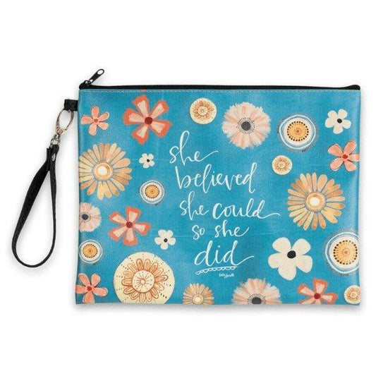 She Believed Make-Up Bag - Sunshine and Grace Gifts