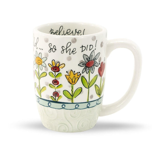She Believed Simple Inspirations Gift Mug - Sunshine and Grace Gifts