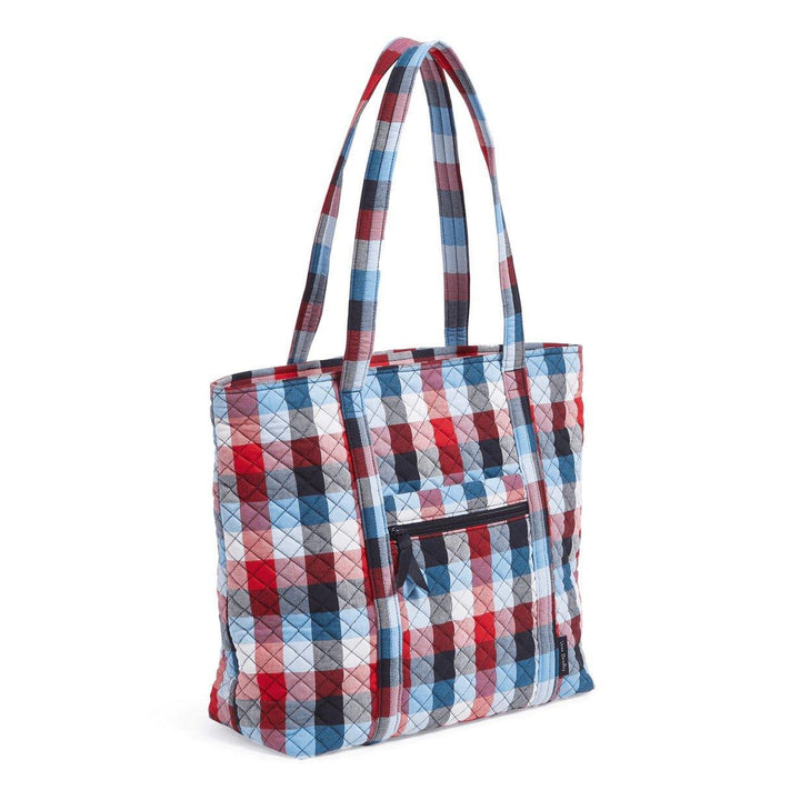 Small Vera Tote Patriotic Plaid - Sunshine and Grace Gifts