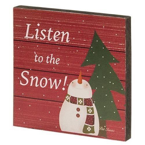 Snowman Kisses Block - Sunshine and Grace Gifts