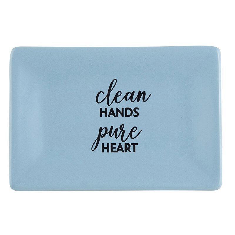 Soap Dish - Clean Hands - Sunshine and Grace Gifts
