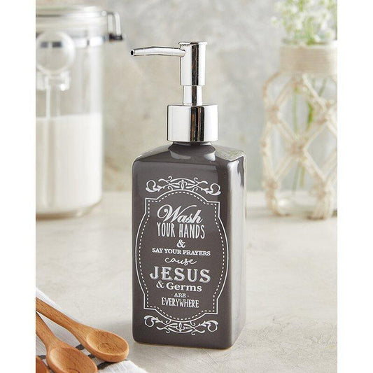 Soap Dispenser-Jesus And Germs - Sunshine and Grace Gifts