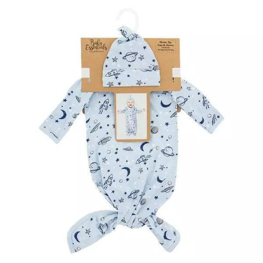 Space Travel-Baby Cap & Gown Set - Sunshine and Grace Gifts
