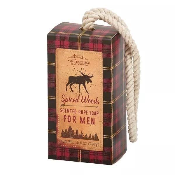 Spiced Woods-Scented Rope Soap - Sunshine and Grace Gifts