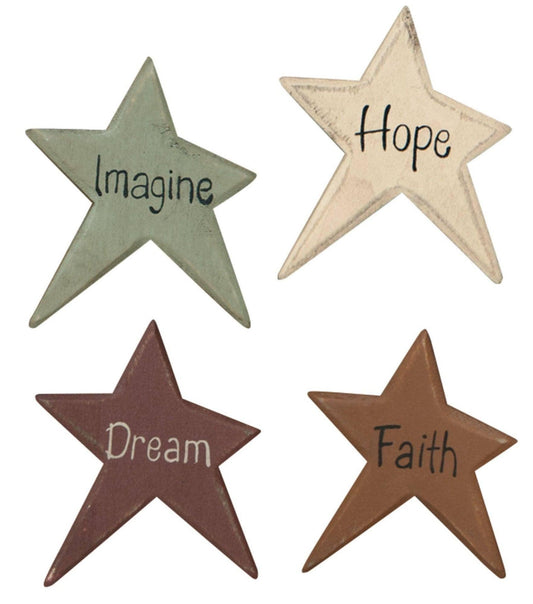 Star Word Magnet 4 Set - Sunshine and Grace Gifts