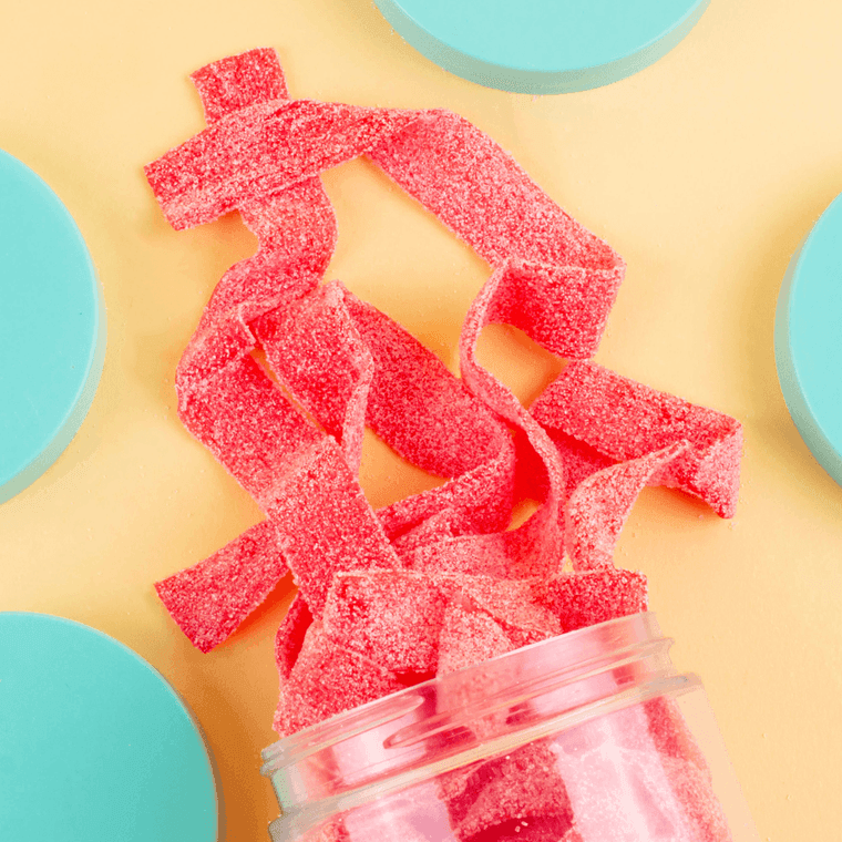 Strawberry Sour Belts - Sunshine and Grace Gifts