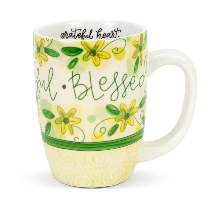 Thankful Grateful Blessed Mug - Sunshine and Grace Gifts