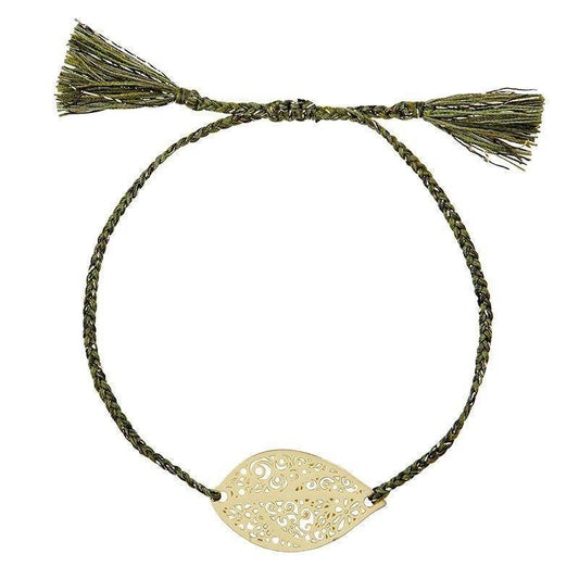 Thread Bracelet Leaf - Sunshine and Grace Gifts