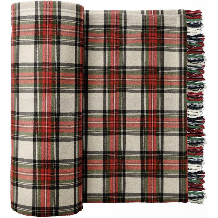 Throw - Cream Plaid - Sunshine and Grace Gifts