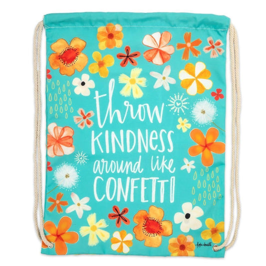 Throw Kindness Drwstrng Backpack - Sunshine and Grace Gifts