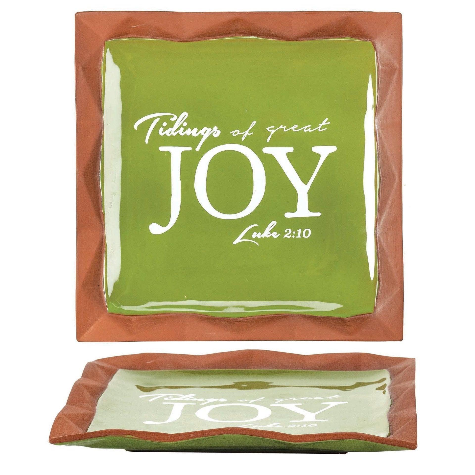 Tidings Of Joy Plate - Sunshine and Grace Gifts