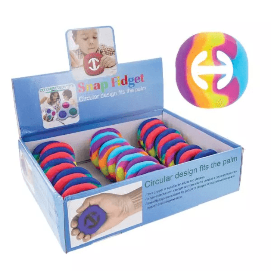 Tie-Dye Hand Snapper Fidget Toy - Sunshine and Grace Gifts