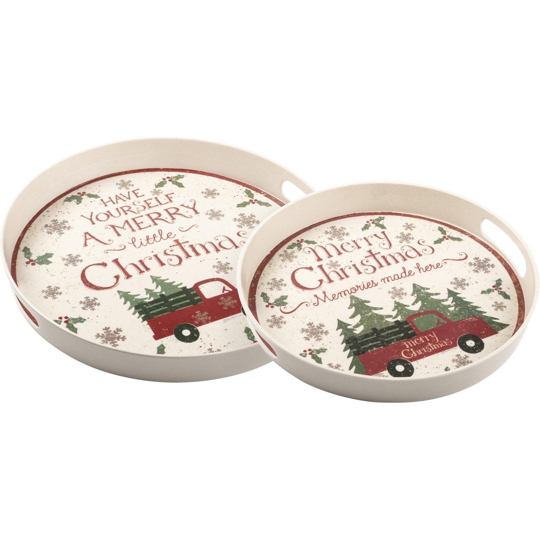 Tray Set - Truck & Tree - Sunshine and Grace Gifts