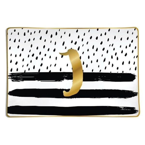 Trinket Tray- Monogram J - Sunshine and Grace Gifts