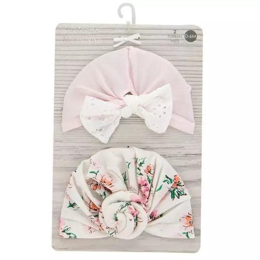 Turban Baby Hats - Pink - Sunshine and Grace Gifts