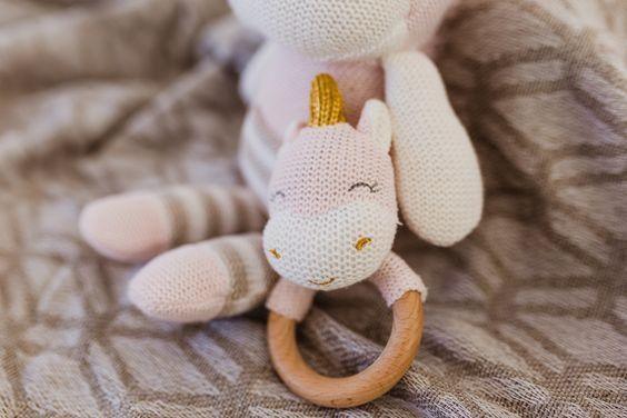 Unicorn Teething Rattle - Sunshine and Grace Gifts