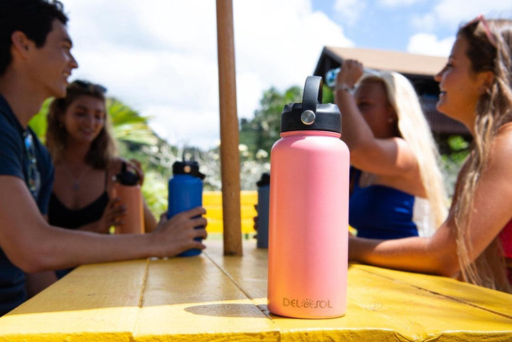 Water Bottle - Pink To Dark Pink - Sunshine and Grace Gifts