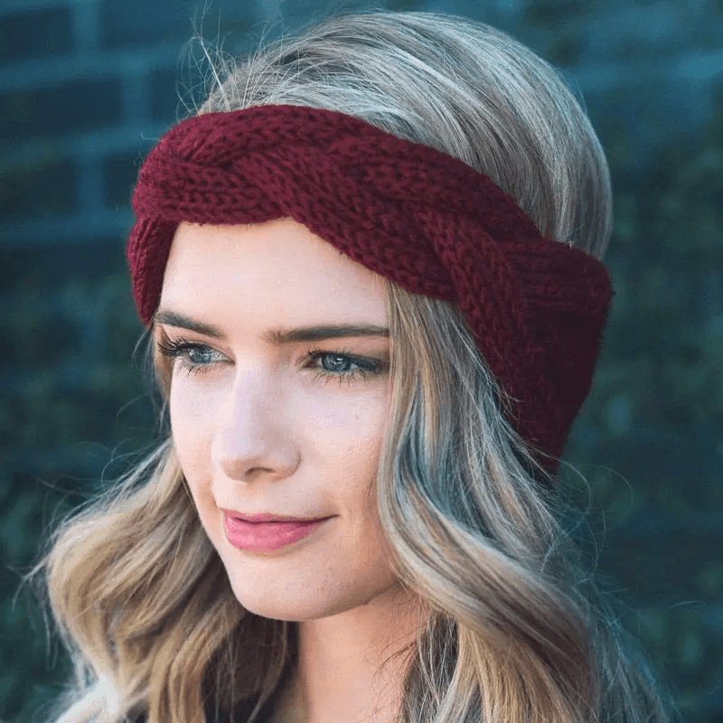 Woman’S Braided Knit Headwrap - Sunshine and Grace Gifts