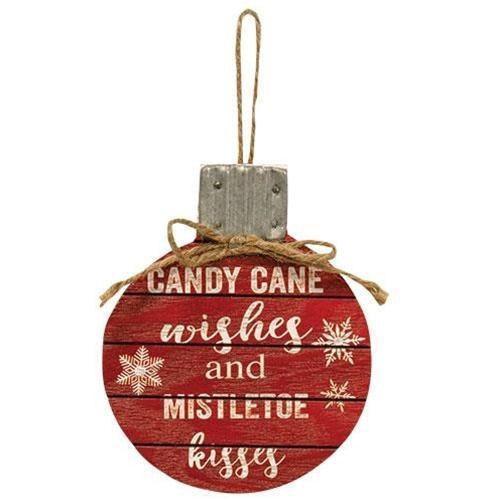 Wooden Christmas Ball Ornament - Sunshine and Grace Gifts