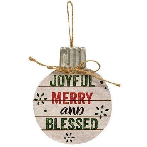 Wooden Christmas Ball Ornament - Sunshine and Grace Gifts