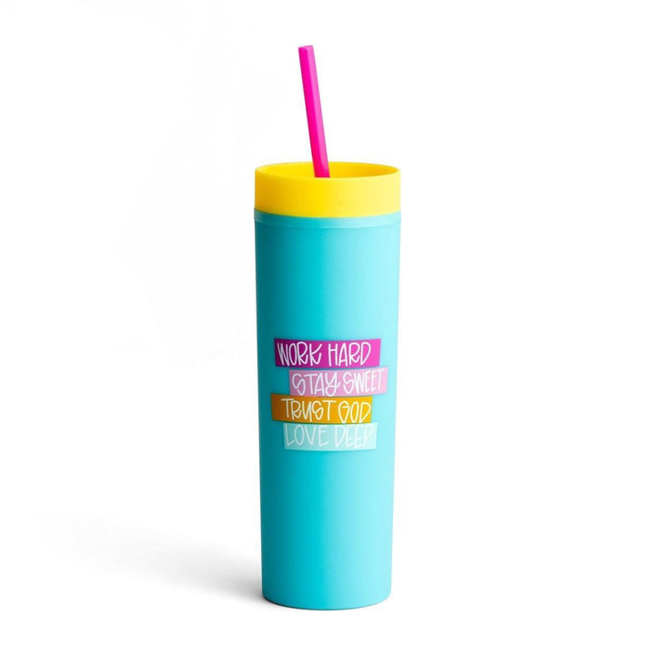 Work Hard - Dayspring Tumbler - Sunshine and Grace Gifts