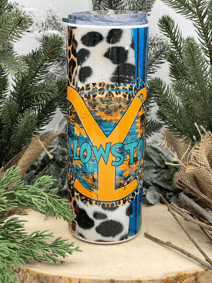 Yellow Stone Cheetah - Tumbler - Sunshine and Grace Gifts